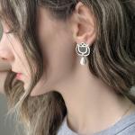 Handmade Sterling Silver Drop Earrings from the Tulip Collection